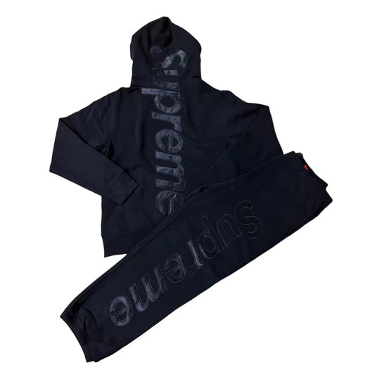Supreme Tracksuit Black Black