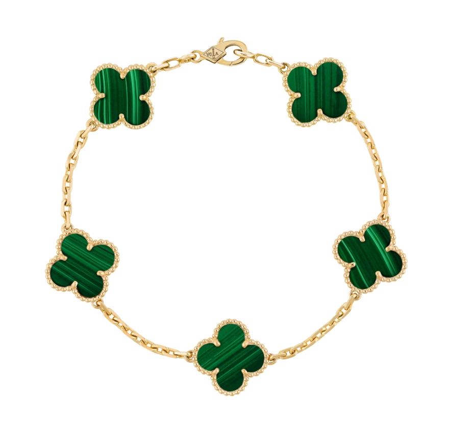 Van Cleef Bracelet Green Malachit