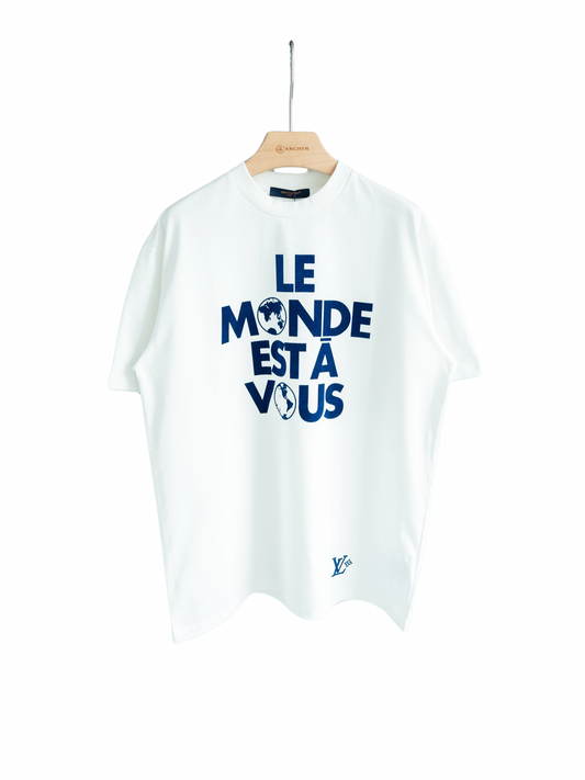 Louis Vuitton T-Shirt Le Monde Weiß
