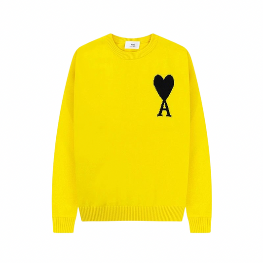AMI PARIS Sweater Yellow Black