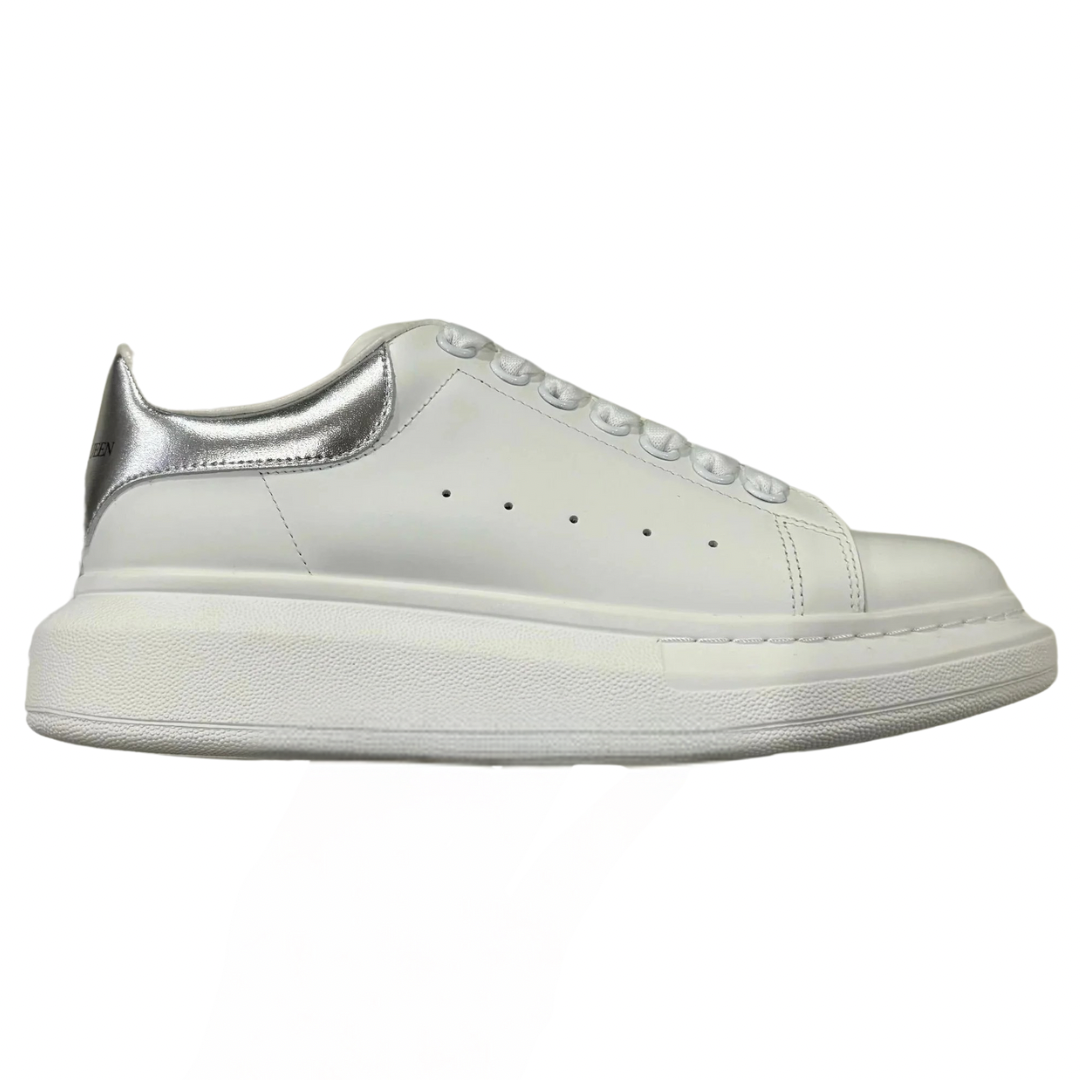 Alexander McQueen Sneaker Silver Leather