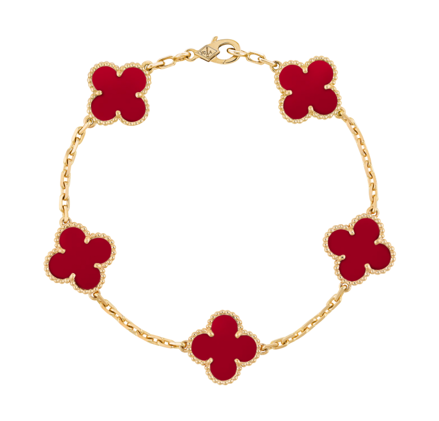 Van Cleef Bracelet Red Carnelian