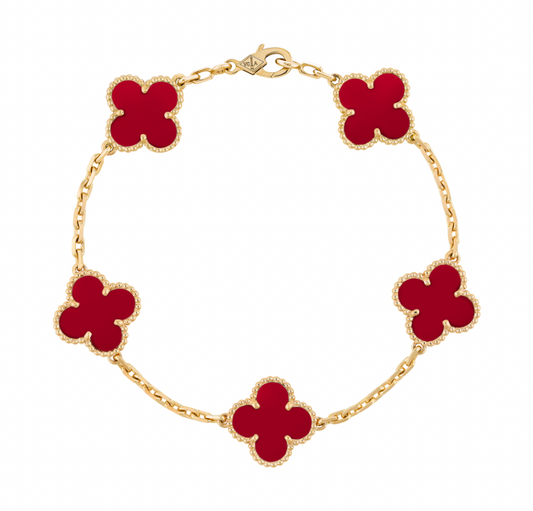 Van Cleef Bracelet Red Carnelian