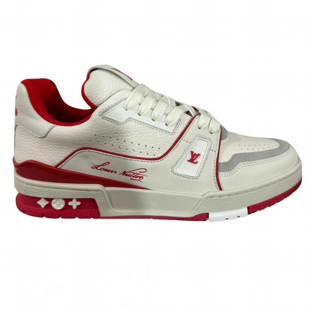Louis Vuitton LV Trainer White Red
