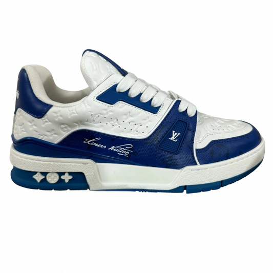 Louis Vuitton LV Trainer White Blue