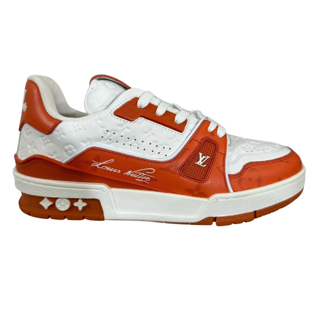 Louis Vuitton LV Trainer White Red