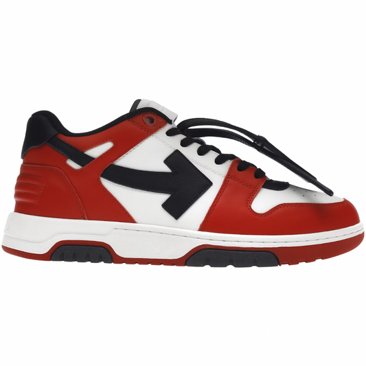 OFF-WHITE - Out Of Office Sneaker Black White Red