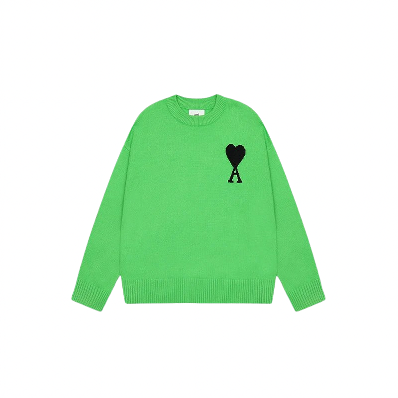AMI PARIS Sweater Green Black