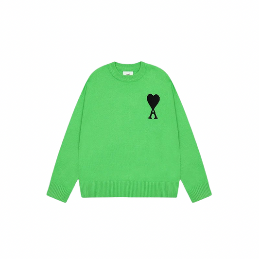 AMI PARIS Sweater Green Black