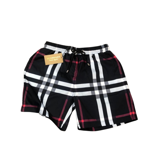 Burberry Shorts Black Red