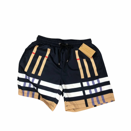 Burberry Shorts Black White