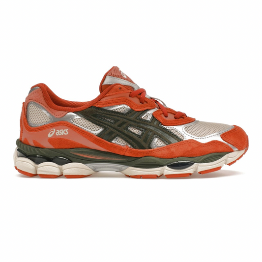 ASICS Gel-NYC Oatmeal Forest Green Orange