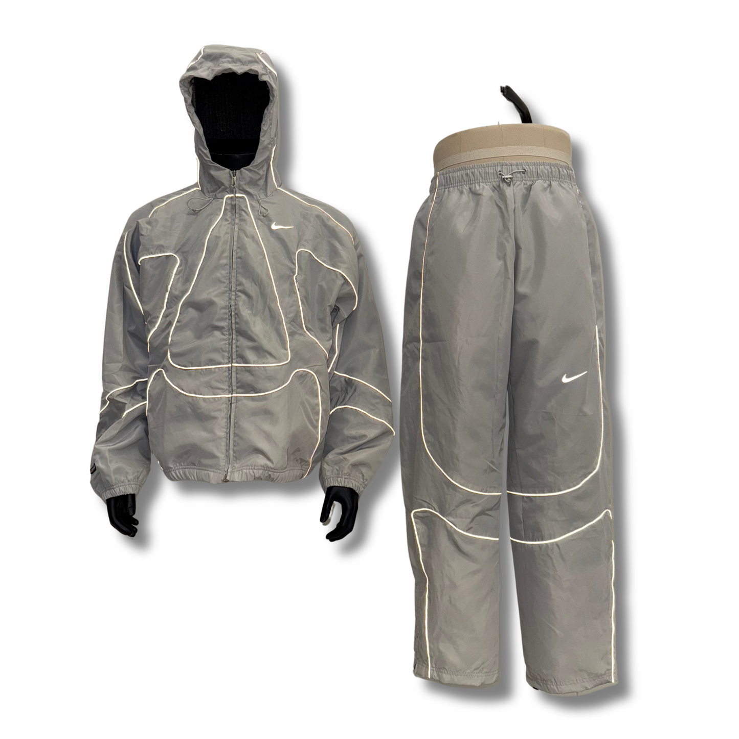 Nike Corteiz Tracksuit White Grey