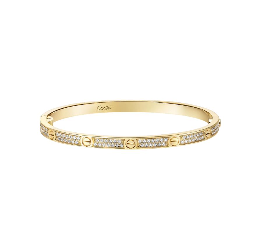 Cartier Love Bracelet Gold Paved