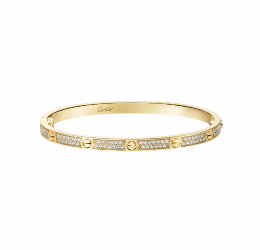 Cartier Love Bracelet Gold Paved