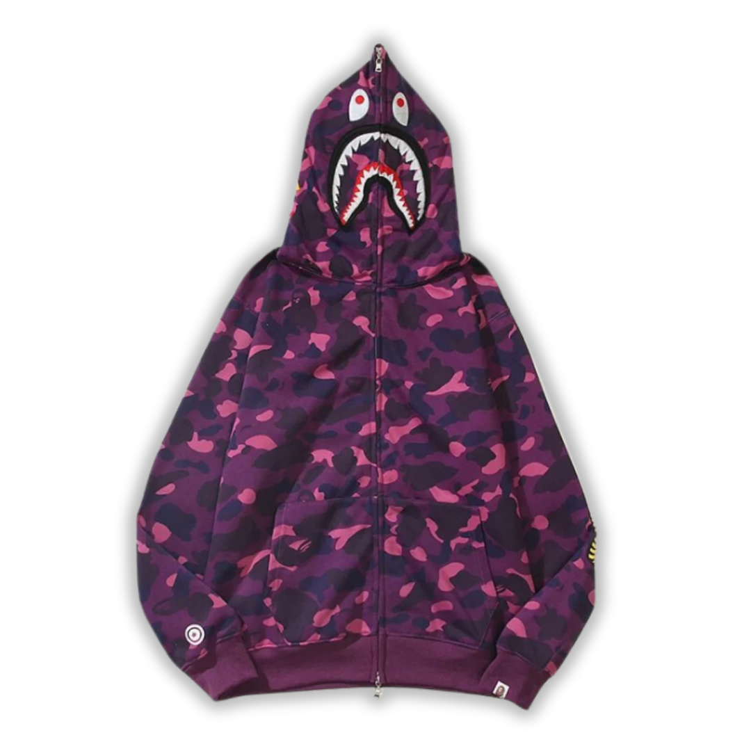 Bape Zipper Black & Purple