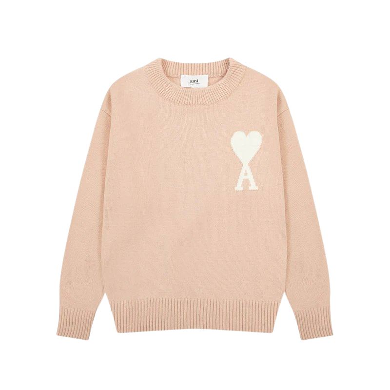 AMI PARIS Sweater Pink White