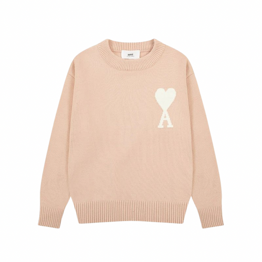 AMI PARIS Sweater Pink White