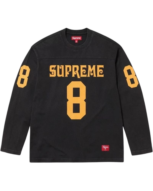 Supreme 8 Football Top Black Yellow
