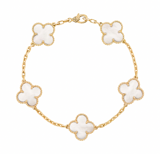 Van Cleef Bracelet Gold and Mother-of-Pearl