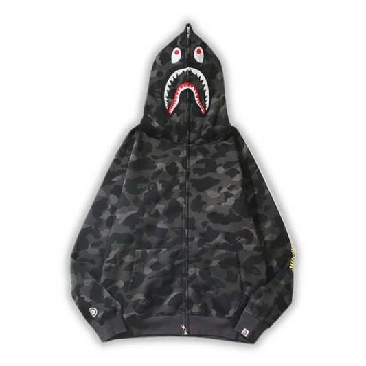 Bape Zipper Black & Grey