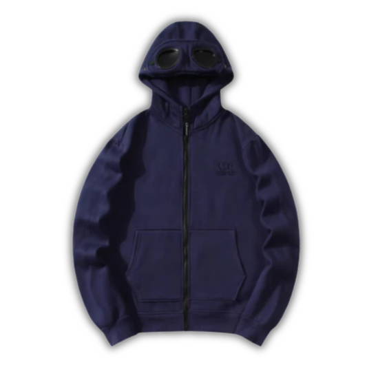 CP Company Zip Hoodie Blue