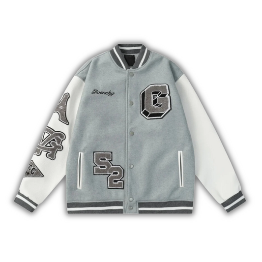 Givenchy College Jacket Grey & White