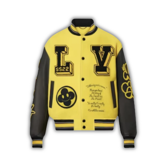 Louis Vuitton College Jacket Yellow & Black