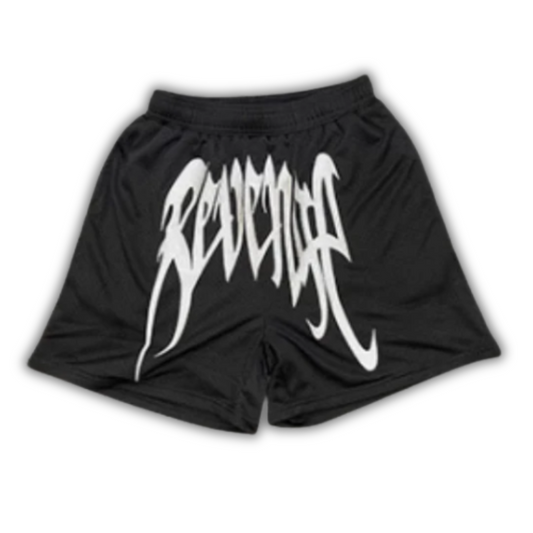 Revenge Shorts Big Print Black