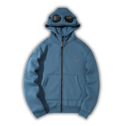 CP Company Zip Hoodie Light Blue