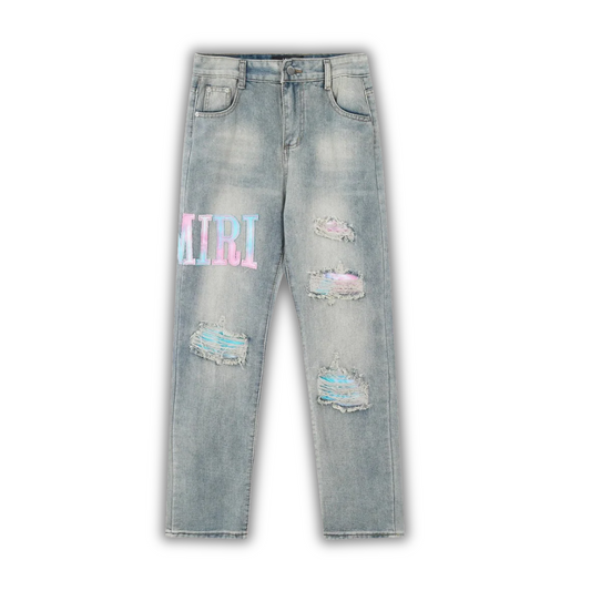 Amiri Blue Print Jeans