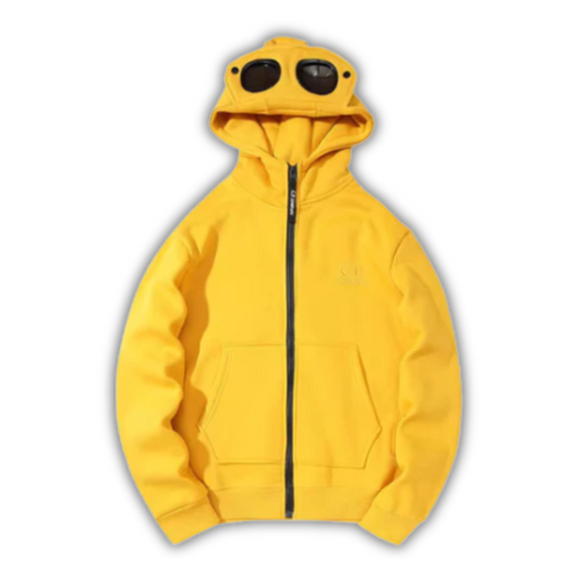 CP Company Zip Hoodie Yellow