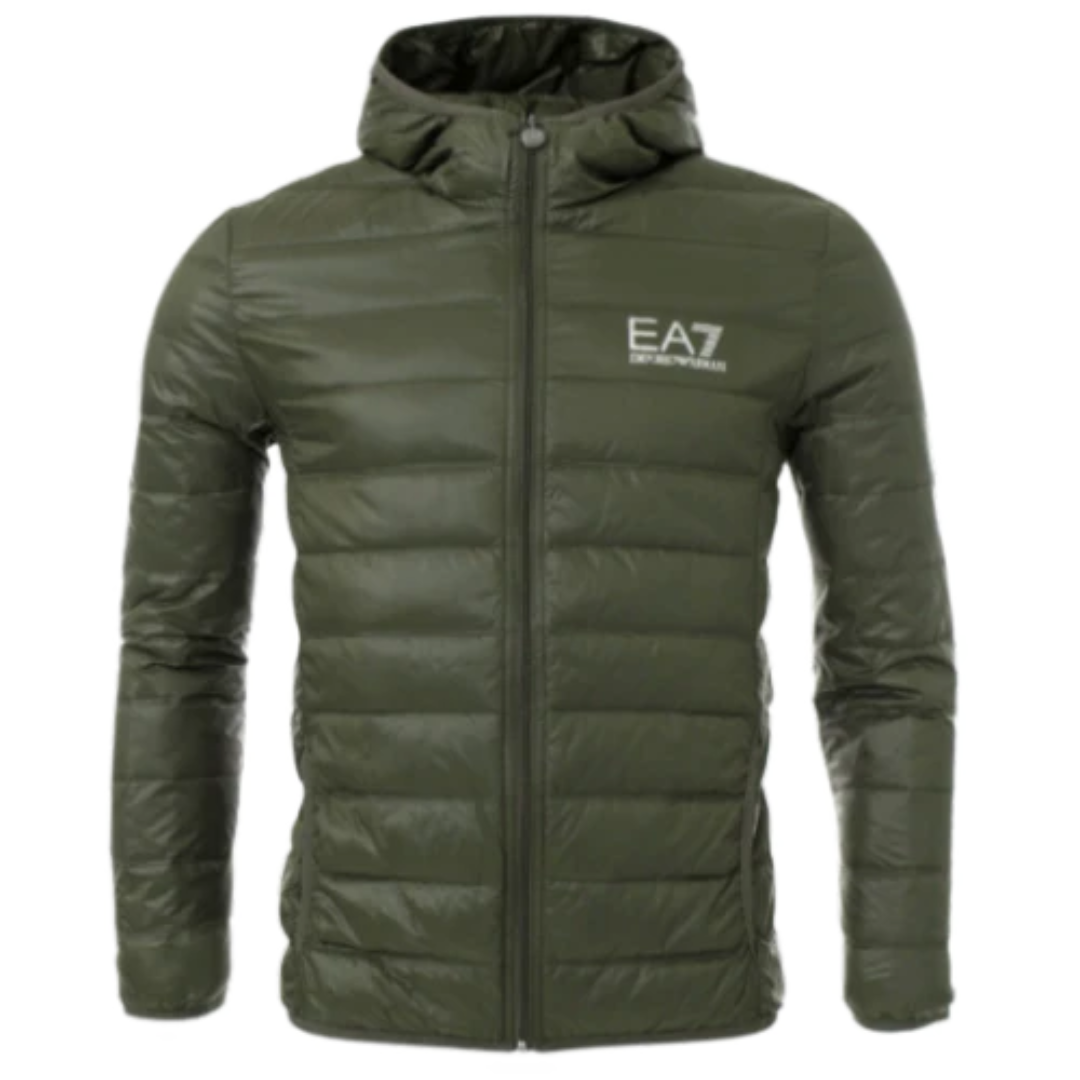 EA7 Down Jacket Army Green