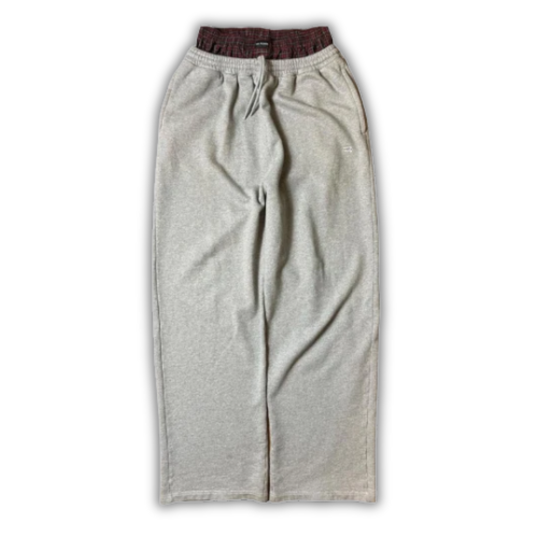 Balenciaga Doule Layer Sweat Pants Jogger Grey