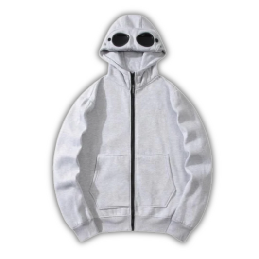 CP Company Zip Hoodie Grey