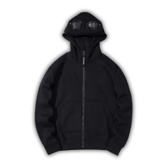 CP Company Zip Hoodie Black