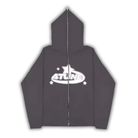4Tune Zipper Full Face Grey