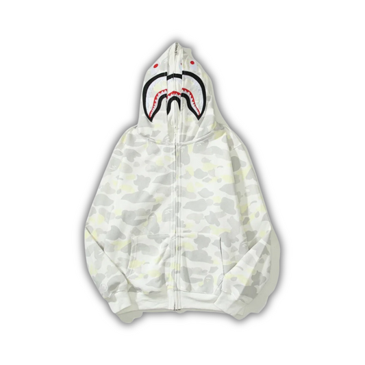 Bape Zipper White