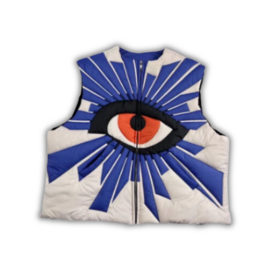House Of Errors Eye Of Truth Vest White Blue