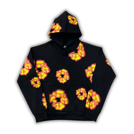Denim Tears Hoodie Black Orange