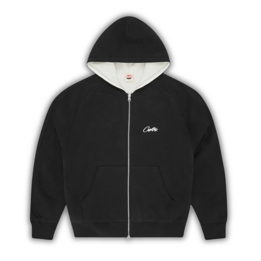 Corteiz HMP Thermal Zip Hoodie Black