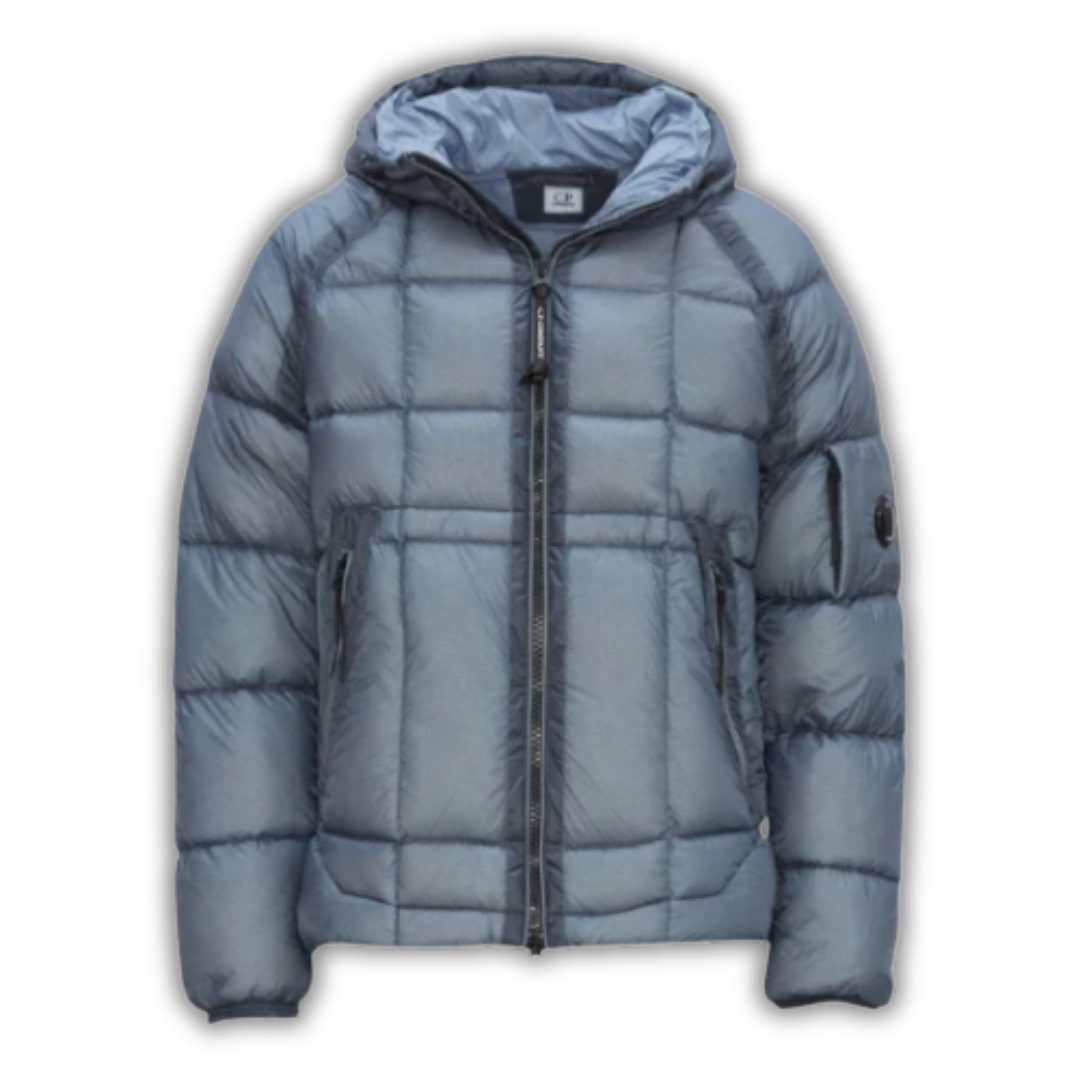 CP Company D.D. Shell Hooded Down Puffer Jacket Blue