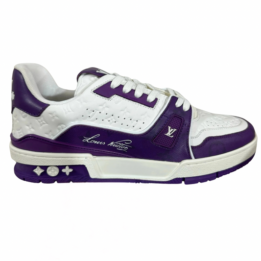 Louis Vuitton LV Trainer White Purple