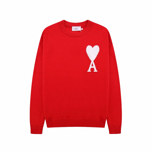 AMI PARIS Sweater Red White