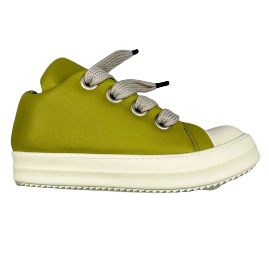 Rick Owens Yellow Jumbo Lace Sneakers
