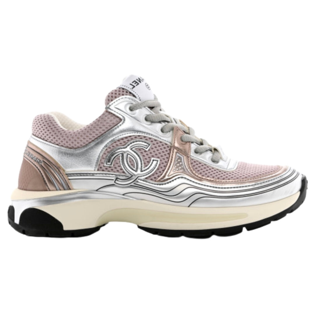 Chanel CC Runner Pink Silver