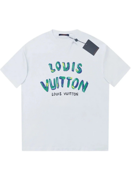 Louis Vuitton Shirt White Colorful