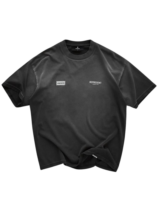 Represent T-Shirt Washed Grey