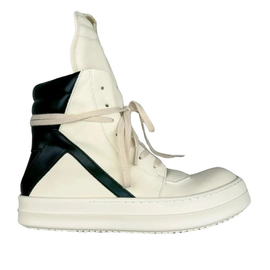 Rick Owens Geobasket Milk Black