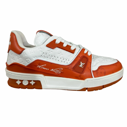Louis Vuitton LV Trainer White Red